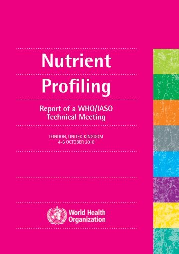 Nutrient Profiling - World Health Organization