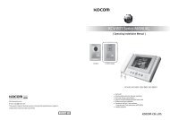 Kocom KCV-801 Series Manual - Central Vacuum Stores