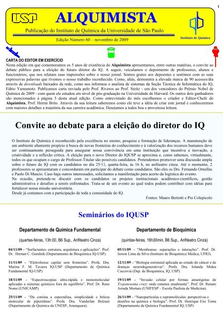 ALQUIMISTA - Instituto de QuÃ­mica - USP