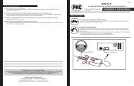 Installation Instructions - Pacific Accessory Corporation - PAC Audio