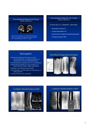 Myelographie Durchleuchtungsuntersuchungen Lumbaler ...