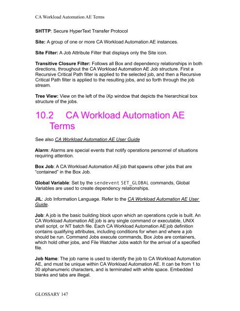 CA Workload Automation iXp User Guide - CA Technologies