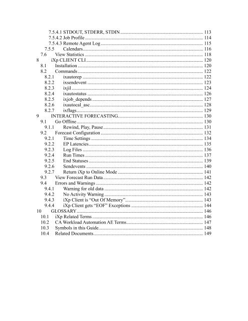 CA Workload Automation iXp User Guide - CA Technologies