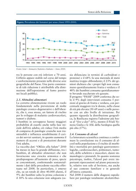 Sintesi della Relazione - Relazione sullo Stato Sanitario del Paese ...