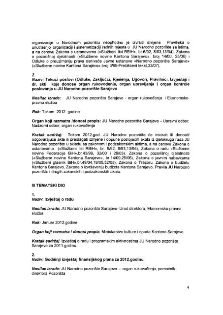 Program rada NP.pdf - SkupÅ¡tina Kantona Sarajevo - Vlada Kantona ...