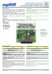 myAVR Board MK1 LPT/MK2 USB