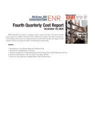 Fourth Quarterly Cost Report - ENR.com - McGraw Hill Construction
