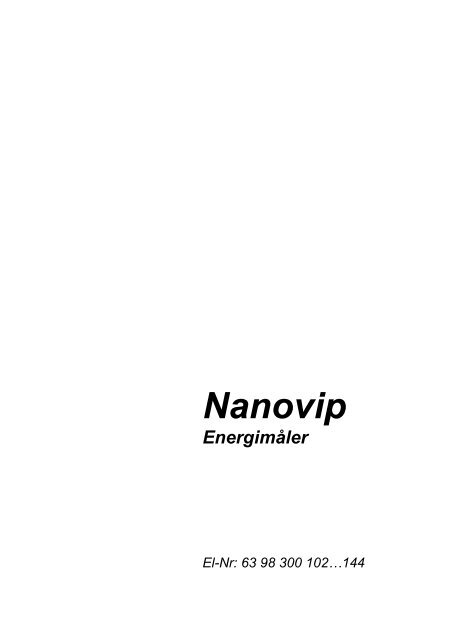 Nanovip Plus energi analysator - Elma Instruments