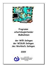 Anmeldung für arbeitsbegleitende Maßnahmen der WfB