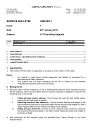 service bulletin: jsb 029-1 - Jabiru