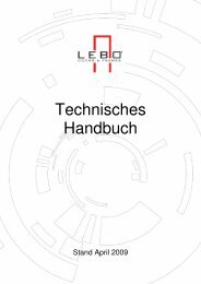 Technisches Handbuch - Lebo GmbH