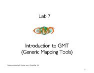 Introduction to GMT (Generic Mapping Tools)