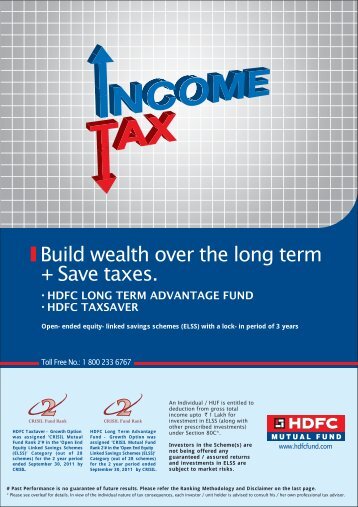 Elss Income Tax leaflet4.11.11 - HDFC Mutual Fund