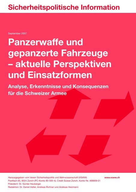 Sicherheitspolitische Information: Panzerwaffe und gepanzerte ...