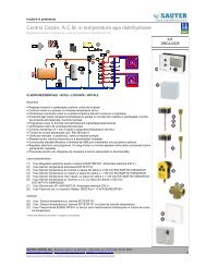 Control Cazan, A.C.M. si temperatura apa distribuitoare - SAUTER ...