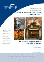 KINGSTON UPON HULL'S HISTORIC TRINITY MARKET - NPS