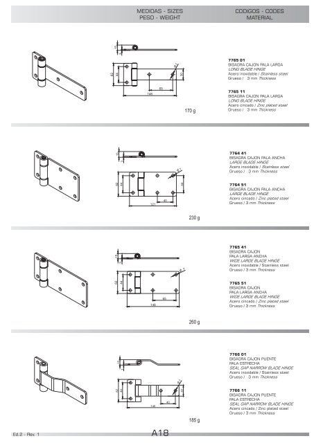 A Bisagras / Hinges