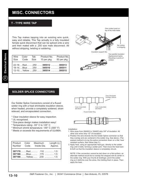 Catalog PDF - S&R Fastener Co., Inc.