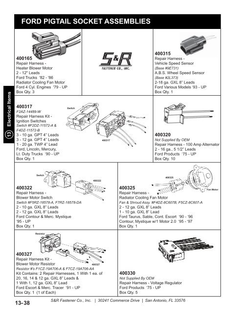 Catalog PDF - S&R Fastener Co., Inc.