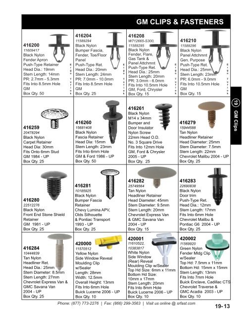 Catalog PDF - S&R Fastener Co., Inc.