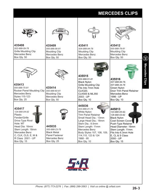 Catalog PDF - S&R Fastener Co., Inc.