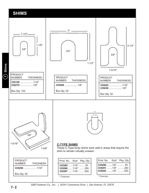 Catalog PDF - S&R Fastener Co., Inc.