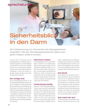 Sicherheitsblick in den Darm