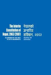 The Interim Constitution of Nepal, 2063 (2007) - Digital Himalaya