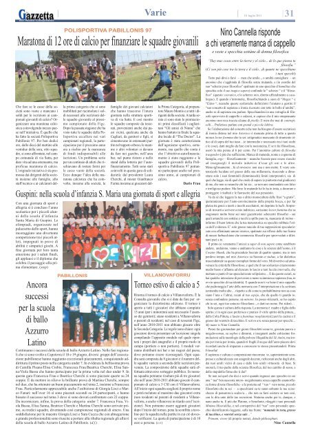 13 gazzetta blocco 31-40.pdf - La Gazzetta del Medio Campidano