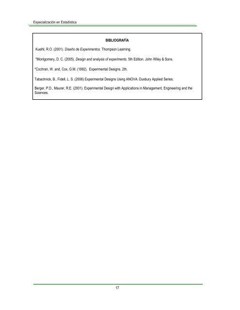 EspecializaciÃ³n en EstadÃ­stica - Escuela de MatemÃ¡ticas de la UIS