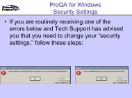 ProQA Security Settings - Priority Dispatch Corporation