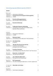 Semesterprogramm Wintersemester 2010/11 - Alania-Bonn im CV
