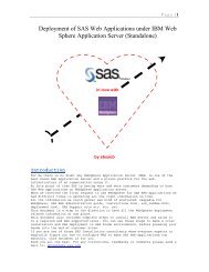 Deployment of SAS Web Applications under IBM Web ... - Ftp Sas