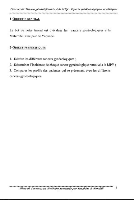 CANCERS DU TRACTUS GÃ©NITAL RMININ A LA MATERNITÃ© ...