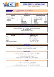 Urgences / UHCD / SAMU / SMUR