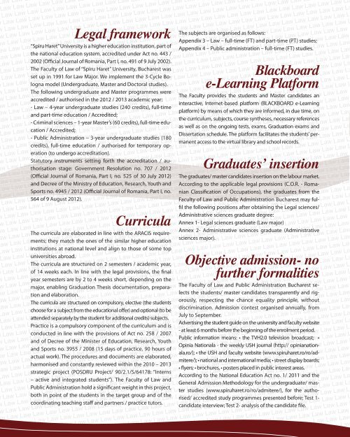 Law And Public Administration - Universitatea Spiru Haret