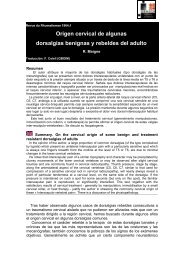 Origen cervical de algunas dorsalgias benignas y ... - sofmmoo