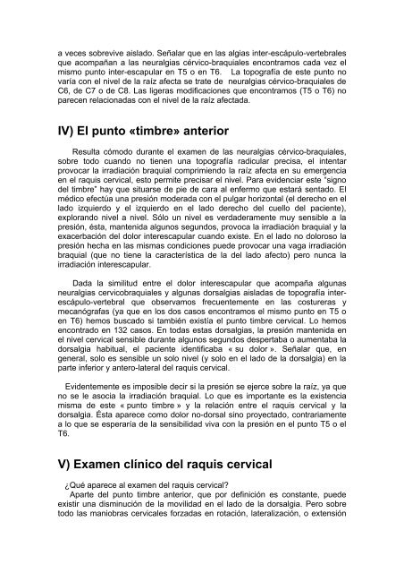 Origen cervical de algunas dorsalgias benignas y ... - sofmmoo