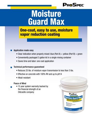 Moisture Guard Max Flyer - Prospec