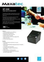 Product Brochure - Maxa Technologies