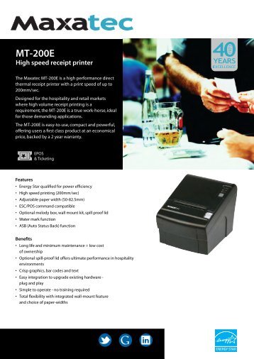 Product Brochure - Maxa Technologies