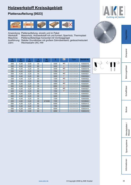 Holzwerkstoff Kreissägeblatt - Sägeblatt-Handel