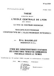 Etude des caractéristiques statiques des structures thyristor ...