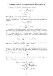 Calcul de la capacitÃ© de refroidissement d'hÃ©lium du tuyau