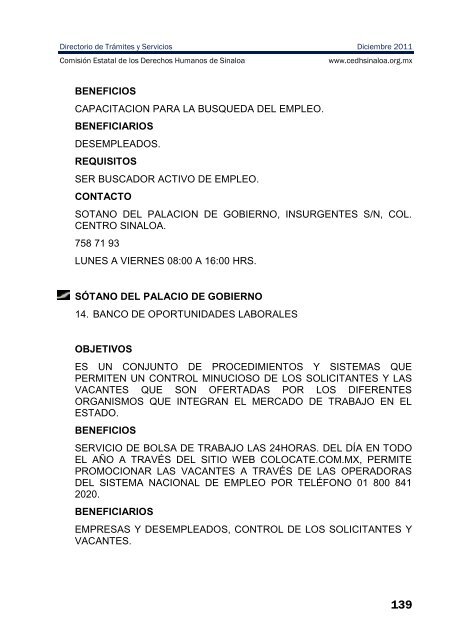 publicaciones - directorio de trÃ¡mites y servicios - ComisiÃ³n Estatal ...