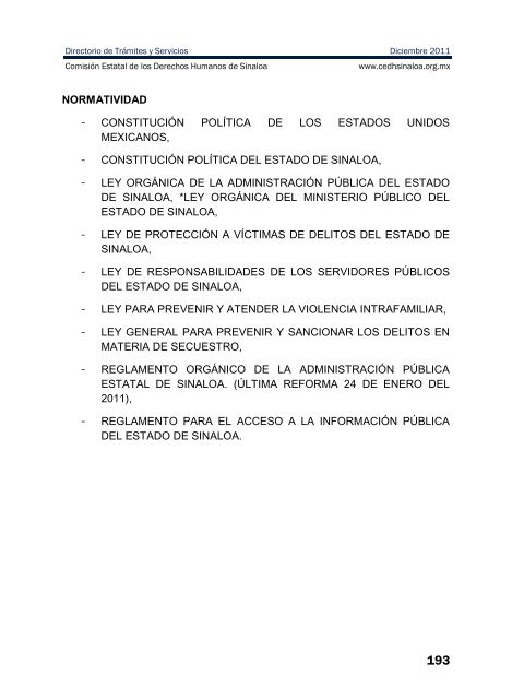 publicaciones - directorio de trÃ¡mites y servicios - ComisiÃ³n Estatal ...