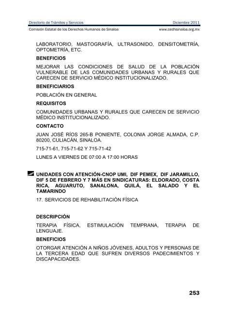 publicaciones - directorio de trÃ¡mites y servicios - ComisiÃ³n Estatal ...