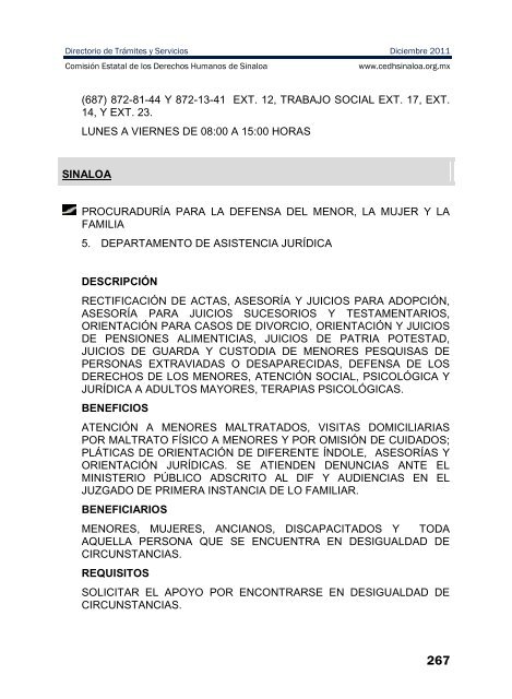 publicaciones - directorio de trÃ¡mites y servicios - ComisiÃ³n Estatal ...