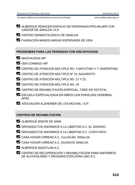 publicaciones - directorio de trÃ¡mites y servicios - ComisiÃ³n Estatal ...