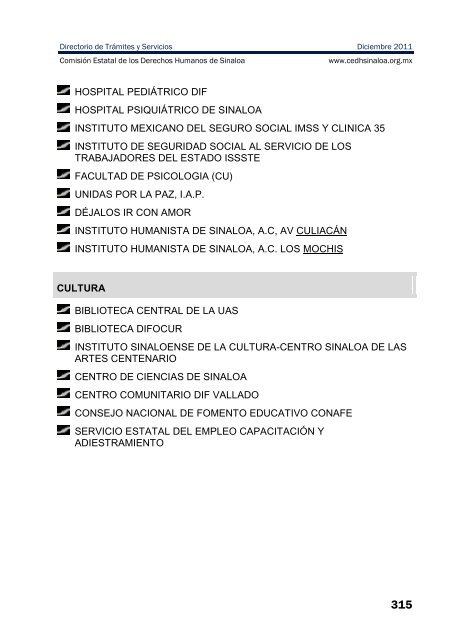 publicaciones - directorio de trÃ¡mites y servicios - ComisiÃ³n Estatal ...